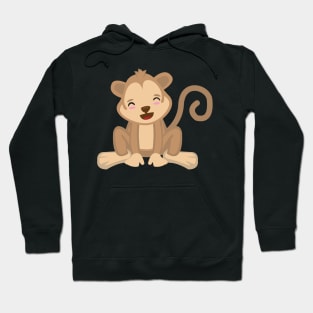 Cute Kawaii Monkey Design for Kids Hoodie